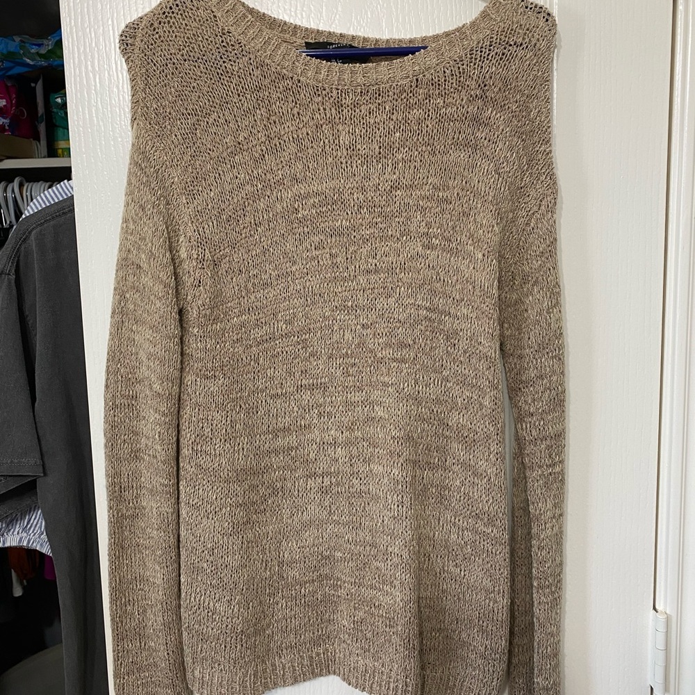 Tan knit sweater